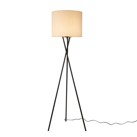 Dekorativní stojací lampa E27 béžová Tekla Sanico Goldlux