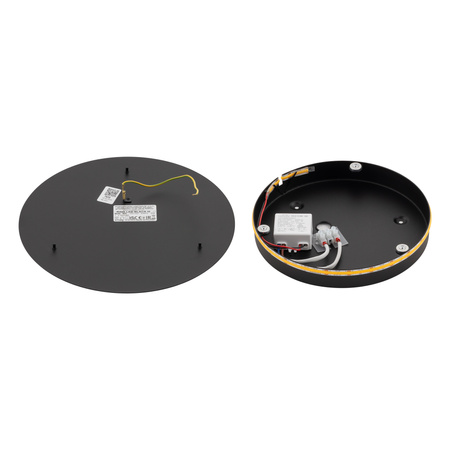 Nástěnné svítidlo LED pro povrchovou montáž 10W 130lm 3000K Warm Black RING LED M 7635 Nowodvorski