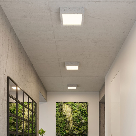 Svítidlo pro povrchovou montáž RIZA LED 18W 3000K Plafond Industrial Grey SOLLUX