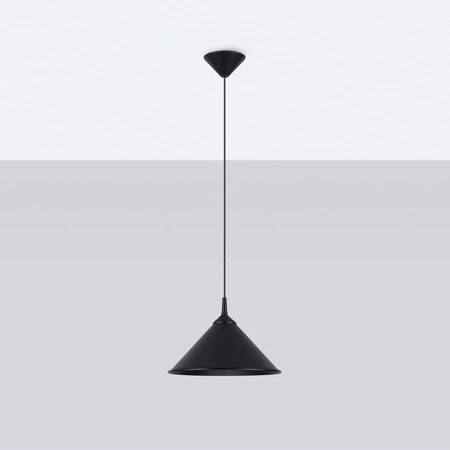 ZUMA E27 černá skandinávská stropní závěsná lampa SOLLUX