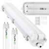 Hermetické Prachotěsné svítidlo 2x T8, G13 IP65 60cm + LED Trubice 9W 4000K LUMILED