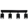 Reflektorové stropní svítidlo 4xGU10 QUANTUS beam strip Black