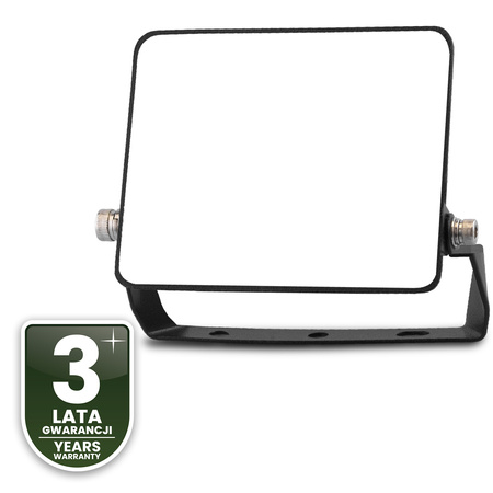 LED reflektor AZZLER 50W 6000lm 4000K IP65 Halogenová venkovní lampa černá LUMILED