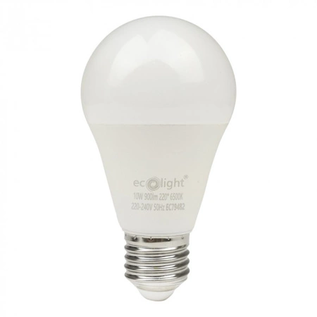 LED žárovka A60 E27 10W 900lm 6500K studená bílá Ecolight