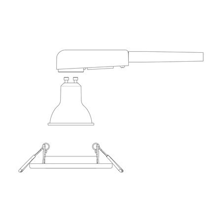 3x LED GU10 zapuštěná pod omítku hliníková čtvercová niklová Peridot Philips