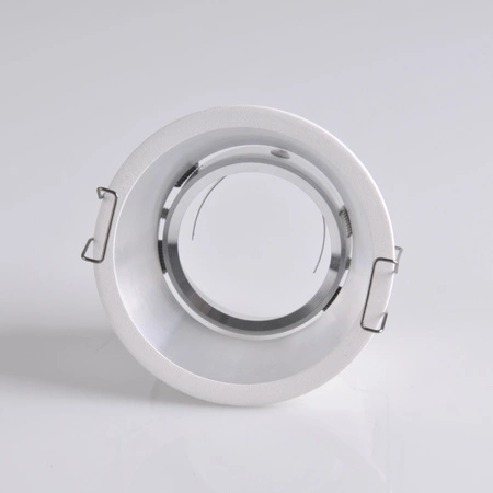 KOLDING Bílé a stříbrné zapuštěné kulaté pohyblivé svítidlo MR16 GOLDLUX (Polux)