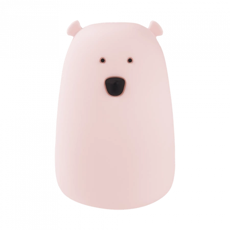 Dětské LED noční světlo 0,4W 3000K teplá bílá + RGB USB dobíjecí 1200mAh růžové + dálkové ovládání VELKÝ MÉĎA MÁRIE