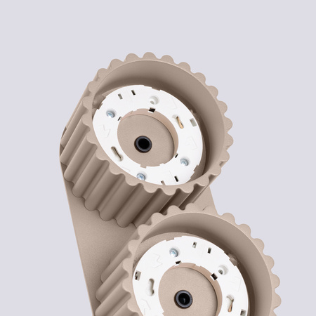 Svítidlo pro povrchovou montáž 2x GX53 Aluminium Taupe Aura Deep Space SL.1818 Sollux