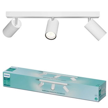 Reflektorové stropní svítidlo 3x GU10 IP44 bílé Kosipo Philips