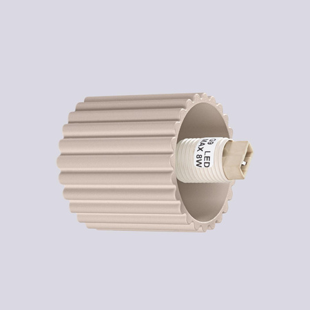 Koupelnové nástěnné svítidlo G9 Round Beige Modern Matte IP44 Halo Sollux