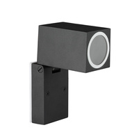 Zahradní lampa Nástěnná lampa GU10 IP44 Nastavitelná matná černá VT-7611 V-TAC