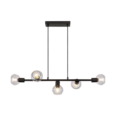 Stropní závěsné svítidlo 5x E14 černé Moderní Sullivan Rabalux