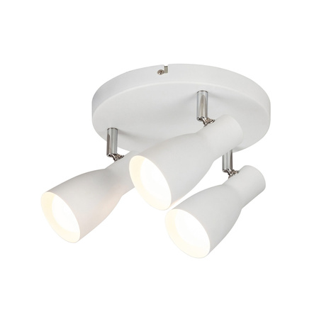 Bodové stropní svítidlo 3x E27 bílé minimalistické Ebony 6028 Rabalux