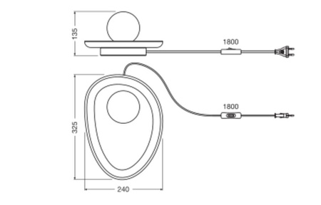 Stolní lampa Stolní svítidlo Stojací dekorativní G9 šedá USB-C Dekor Ledvance