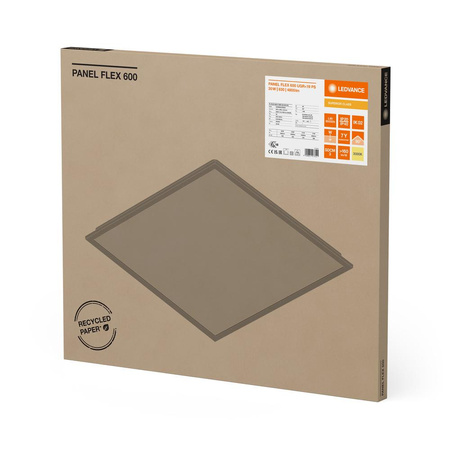LED panel Stropní svítidlo 30W 4800lm 3000K Warm Surface mounted Flush mounted White 60x60cm Flex Ledvance