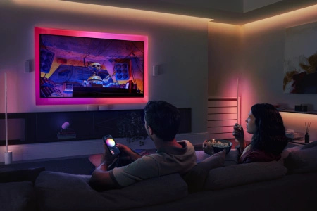 LED pásek 5m 48W 4800lm IP20 bílý a barevný Ambiance RGB + TW White Smart SMART Zigbee Bluetooth Flux Strip Ultra-Bright Philips HUE