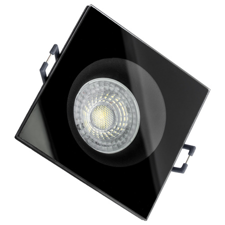 AQUA HALOGEN Svítidlo pevné čtvercové černé GU10 IP44