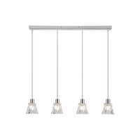Stropní závěsné svítidlo 4 x E14 Chrome Classic Hestia Rabalux