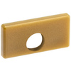 Záslepka pro Povrchový Profil MINI, Zlatá s Otvorem Plastová LUMILED
