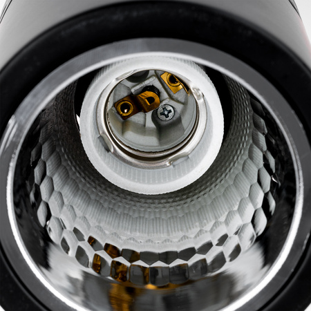 Povrchové svítidlo E27, TUBA SPOT Stálá Kulatá Černá APUS 13 LUMILED