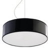 LED závěsné stropní svítidlo ARENA 2xE27 kruhové 35cm černé SOLLUX