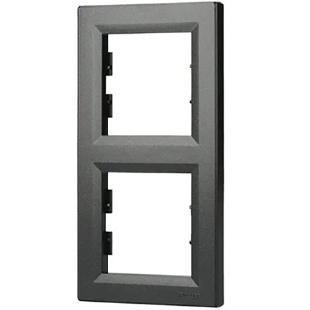 2-násobný vertikální rám pro zásuvku Double Asphora. antracit