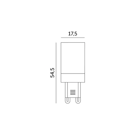 LED žárovka G9 Capsule 4W 380lm 4000K Neutral 330° Kobi