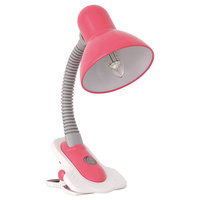 Stolní stolní lampa Školní kancelářská noční lampa Nastavitelná E27 Růžová Suzi Kanlux