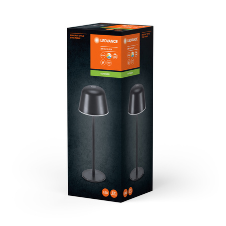 Venkovní stolní lampa LED dobíjecí stmívatelná 2,5W 200lm 2700/4000/6500K IP54 Endura Ledvance Grey