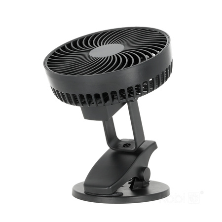 Stolní ventilátor s klipem Přenosný dobíjecí USB-C černý Viento Windstar Kobi
