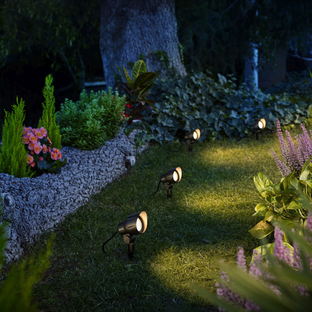 Venkovní LED zahradní lampa SPOT Pack GardenLink 6W 12V 2700K IP44 + kabel pohyblivý zapuštěný PHILIPS