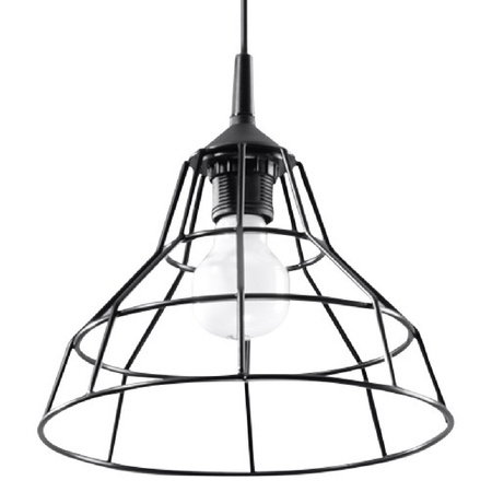 SOLLUX LED závěsné stropní svítidlo ANATA E27 černý drát