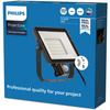 Reflektor LED 30W 2850lm 4000K IP65 černý s pohybovým a soumrakovým senzorem ProjectLine Floodlight PHILIPS