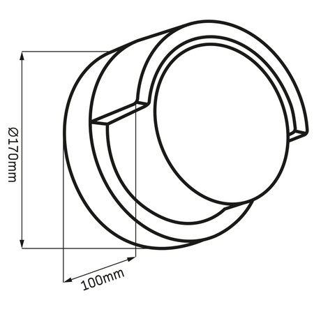 Nástěnná venkovní fasádní LED lampa 12W 1400lm 4000K Neutrální 120° Černá IP44 Essen Sanico Goldlux