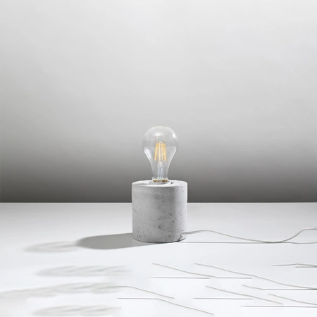 SALGADO E27 Betonová noční stolní lampa SOLLUX