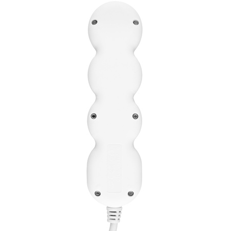 Síťový prodlužovací kabel s uzemněním 3 zásuvky 5 m vypínač bílý kabel Lendo Lumiled