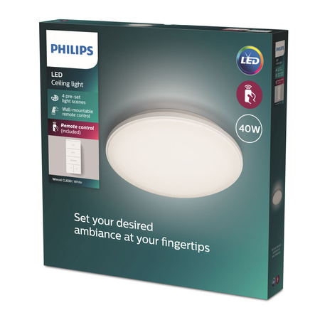 LED stropní světlo 40W 2700-6500K DIMMABLE CCT 48cm WINCEL + PHILIPS PILOT