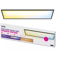 LED povrchový panel 120x30 Stropní světlo CASETON 36W Black SMART WiFi WiZ