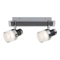 Nástěnné svítidlo LED Koupelnová bodová lampa 10W 800lm 4000K černá IP44 Moderní Harold 5022 Rabalux