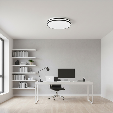 Stropní svítidlo ORBIT 40 LED stropní svítidlo 24W GOLDLUX (dříve Polux) ČERNÁ 2600lm 4000K