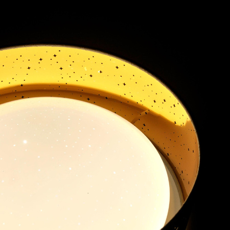 Plafond LED stropní svítidlo 24W 2600lm 4000K neutrální 120° bílá zlatá Toulouse Sanico Goldlux