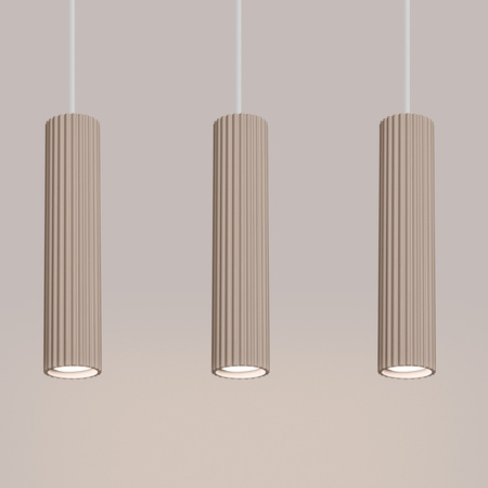 Stropní závěsné svítidlo 3x GU10 Hliník Taupe Carbon Deep Space SL.1774 Sollux