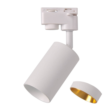 Drážkové světlo GU10 White + Gold pro přípojnici Maribel POLUX