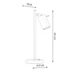 Pohyblivá stolní lampa RING GU10 černá SOLLUX