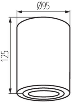 Přisazené halogenové pohyblivé SPOT svítidlo kulaté BORD GU10 hliník IP20 Kanlux