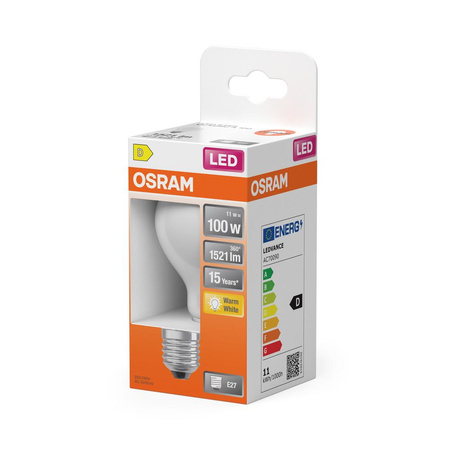 LED žárovka E27 A60 11W = 100W 1521lm 2700K Teplá bílá 300° vlákno OSRAM STAR