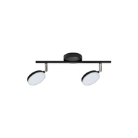 Pásková LED STROPNÍ LAMPA GOLDLUX (Polux) CAPRI 2x5W ČERNÁ 3000K