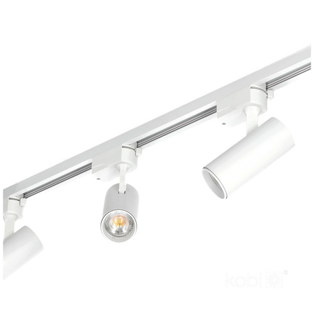 1-fázové světlo na přípojnici + reflektor 4x GU10 1m bílý Nextrack Go Kobi