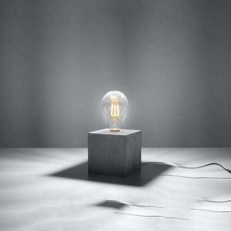 Betonová noční stolní lampa ARIZ E27 SOLLUX