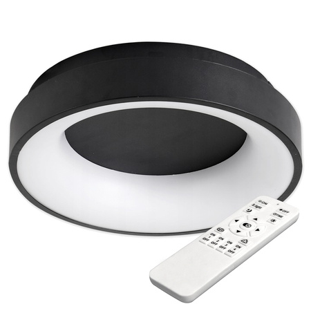 PLAFON LED lustrová lampa GALAXIS NOVA 54W 3000K-6500K černá + dálkový ovladač